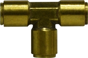 F.640600 3/8 D.O.T. PUSH-IN UNION TEE BRASS