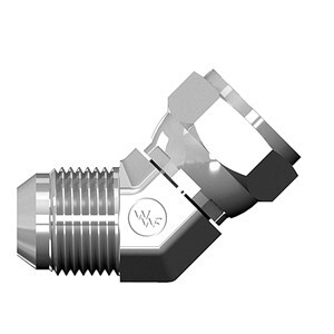 F.6502.12.12 45DEG ELBOW FEMALE JIC SWIVEL TO MALE JIC HYDRAULIC ADAPTERS