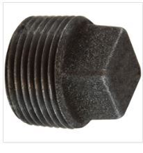F.65653 1/2" BLACK 150# MALLEABLE FITTINGS SQUARE HEAD PLUG