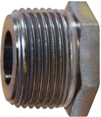 F.66502 3/8 X 1/4 MXF ZINC PLTD STEEL HEX BUSH