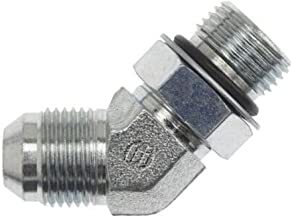 F.6802.24.24 45DEG ELBOW, 1-1/2" JIC (1-7/8"-12 THREAD) X 1 1/2" ORB (1 7/8"-12 THREAD) MALE
