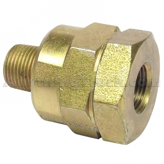 F.800373 SINGLE CHECK VALVE, 3/8" NPT PORTS, FEMALE INLET, MALE OUTLET, BRASS