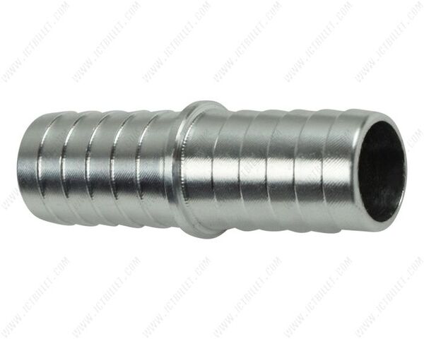 F.AN627.16A 1" INCH HOSE BARB SPLICE COUPLER MEND REPAIR CONNECTOR FITTING ADAPTER ALUM