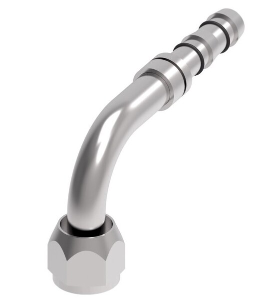 F.FJ5985.1012S FITTING ASSEMBLY, 90 DEGREE, FEMALE O'RING PILOT (SHORT)
