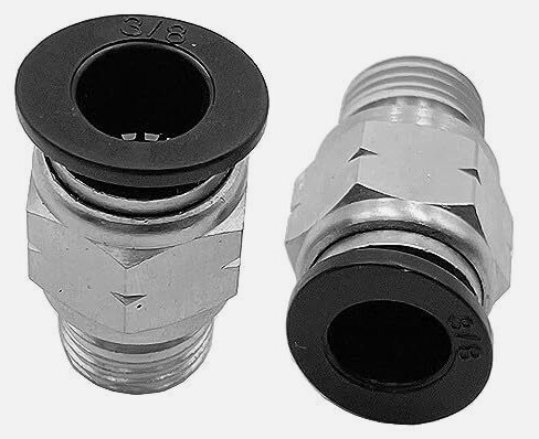F.G9082841 AIR HOSE FITTING BRINKS, 1/4 IN NPS THREAD SIZE. 3/8 IN ID AND 11/16 IN OD.