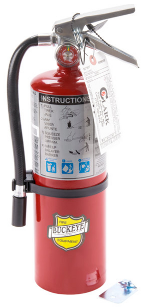 FE.10914 5# ABC FIRE EXTINGUISHER WITH WALL HOOK, 5LB, DRYCHEMICAL BUCKEYE