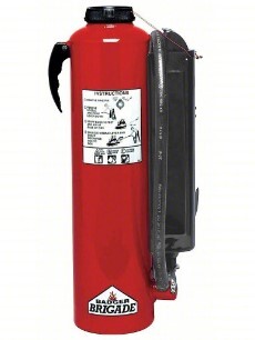 FE.466521B BADGER BRIGADE CARBON DIOXIDE (CO2) CARTRIDGE OPERATED 10LB FIRE EXTINISHER.  ABC RATED; UL FIRE RAT