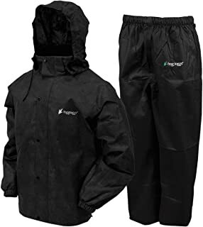FT.BLK.L FROGG TOGGS ALL SPORT RAIN SUIT BLACK - XL