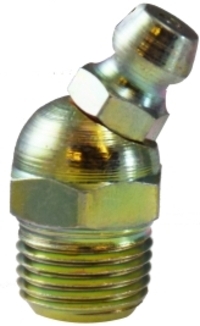 GF.36114 1/8"-27 NPTF MIP 30 GREASE FITTING 45 DEG ELBOW STEEL