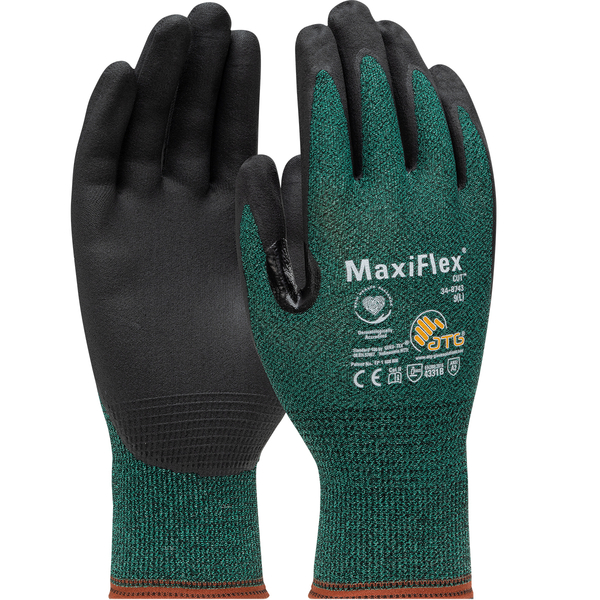 GLV.34.8743XL XTRA LARGE MAXI-FLEX CUT RESISTANT WORK GLOVES