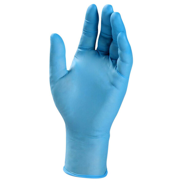 GLV.GWON46100L AMMEX HD NITRILE DISPOSABLE GLOVES - 8 MIL, INDUSTRIAL, EXTRA THICK, DIAMOND TEXTURE, POWDER FREE, A