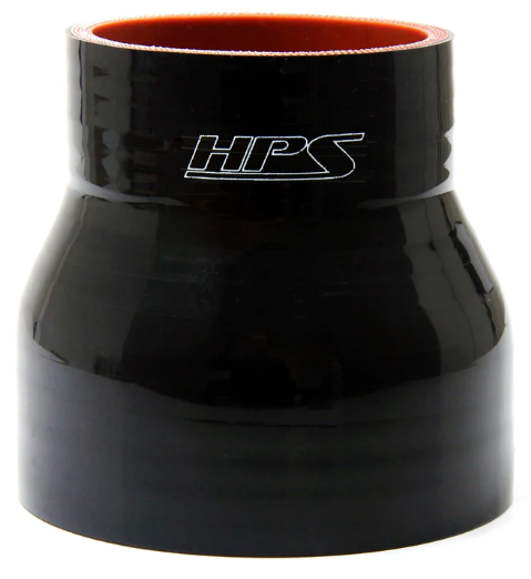HPS.HTSR.100.200.BLK 1" - 2", SILICONE STRAIGHT REDUCER COUPLER HOSE, HIGH TEMP 4-PLY REINFORCED, 25MM - 51MM