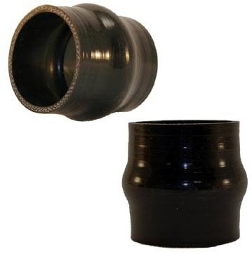 HPS.SIL000015 2.5" SILICONE HUMP HOSE, BLACK 2.5" STRAIGHT SILICONE COUPLER