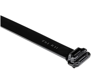 HT.111.12302 WIDE-STRAP CABLE TIE, 15.1"L X 1/2" WIDE, 0.375"?4.125" BNDL DIA, 120LB TENS STNGTH, PA66HIRHSUV, BL