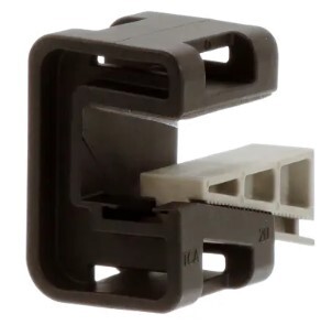 HT.151.01567 WEDGE CLIP, 0.31" 0.51" PANEL THICKNESS, PA66HSGF30, BLACK/GRAY