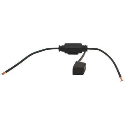 IMP.72177 MINI FUSE HOLDER 0-30A, 12 GAUGE, BLACK..PACK OF 10