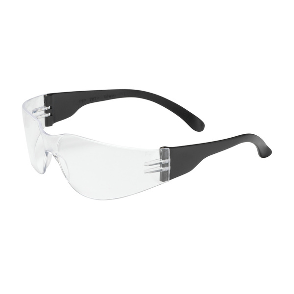 ISSI.250.00.0000 ZENON Z11SM, RIMLESS SAFETY GLASSES W/BLACK TEMPLE CLEAR LENS AND ANTI-SCRATCH COATING, NARROW FACE