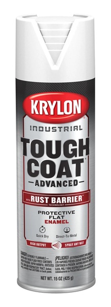 KRY.K00649008 KRYLON TOUGH COAT RUST BARRIER ADVANCED BRIGHT RED SPRAY PAINT 15OZ AEROSOL CAN