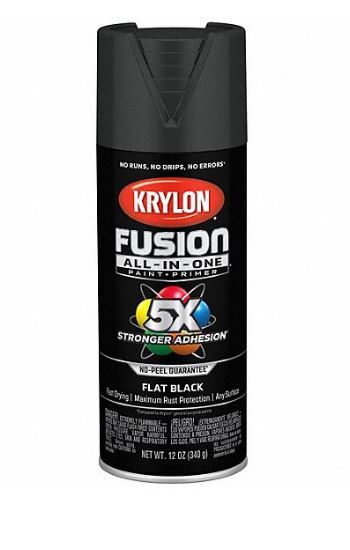 KRY.K05546007 COLORMAXX FLAT BLACK 12OZ AEROSOL CAN