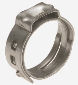 L.137732 1/2-IN DIA STAINLESS-STEEL PEX PINCH CLAMP CRIMP FITTING