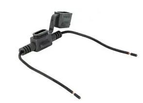 EL.LF.0FHM0003ZXJB LITTELFUSE MINI IN-LINE FUSE HOLDER, 4" LEADS, 16GA BLACK GXL WIRE