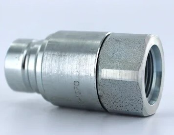 LH.FEM.502.12.FO FEM SERIES NIPPLE, STEEL, 1/2" BODY, #12 SAE (1-1?16-12 ORB) FEMALE PORT, FLUSH FACE, NON-SPILL, 3,6