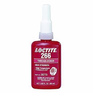 LT.266.50 266™ THREADLOCKER, HIGH STRENGTH/HIGH TEMPERATURE, 50 ML, UP TO 3/4 IN THREAD, RED-ORANGE