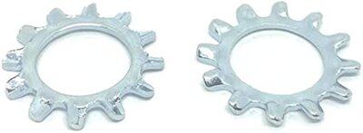 LWETZ6 #6 EXTERNAL TOOTH LOCK WASHER ZINC CR+3 (CASE QTY: 12000PCS, PKG QTY: 500PCS)