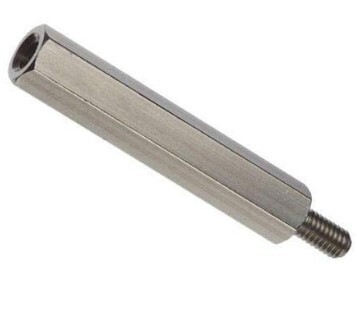MC.93655A262 MALE-FEMALE THREADED HEX STANDOFF, 18-8 STAINLESS STEEL, 13 MM HEX SIZE, 51 MM LONG, M6 X 1.00 MM TH