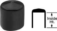 MC.9753K89 1"-1-1/16" X 1" HEIGHT FLEXIBLE ROUND CAP