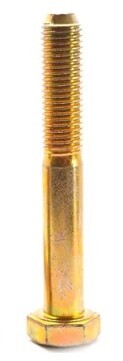 MHHCS1ZY16C160 M16-2.00X160 MM,(PT) DIN 931 / ISO 4014 COARSE HEX CAP SCREWS 10.9 DIN 931 / ISO 4014 COARSE ZINC YE