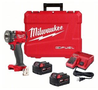 MIL.2854.22 IMPACT WRENCH KIT: 3/8 IN SQUARE DRIVE SIZE, 250 FT-LB FASTENING TORQUE, 250 FT-LB BREAKAWAY TORQUE