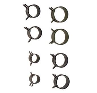 N.705.1301 3/8" CONSTANT TENSION CLAMPS FOR FUEL LINE (10/PK)