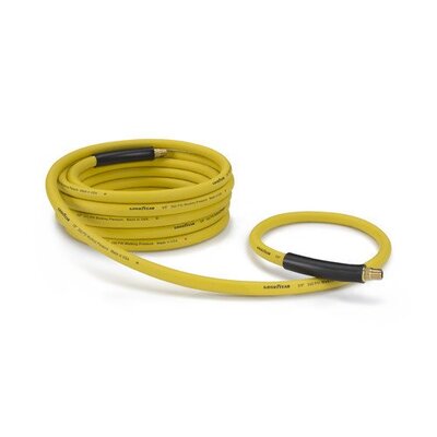 NT.YAH37N50 3/8IN. X 50FT., 300 PSI,..GOODYEAR YELLOW RUBBER AIR HOSE