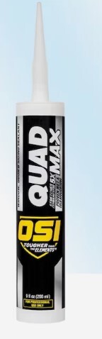 OSI.1289436 OSI QUAD MAX 9.5-OZ CLEAR PAINTABLE ADVANCED SEALANT CAULK