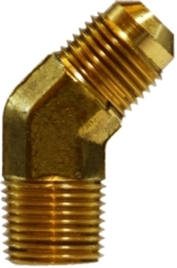 P.159F.12.8 3/4 (#12 JIC) X 1/2 MNPT 45 ELB BRASS