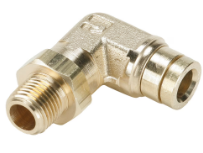 P.169PMT.10.8 5/8"T X 1/2" MNPT 90 DEG SWIVEL ELBOW BRASS