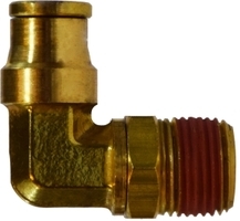 P.169PMT.4.2 1/4" TUBE X 1/8" MNPT 90 DEG SWIVEL ELBOW BRASS