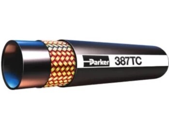 P.387TC.20 1-1/4" ID GLOBALCORE HYDRAULIC HOSE, TOUGHCOVER W/ WHITE LAYLINE, 3000PSI