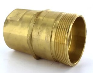 P.6105.16 1" NPT BRASS HYDRAULIC HOSE FEMALE PIPE THREAD NIPPLE