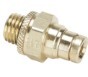 P.68PMT.6.M22 PARKER PUSH-TO-CONNECT D.O.T. FITTING, TUBE TO METRIC THREAD, BRASS, PUSH-TO-CONNECT AND METRIC CONN