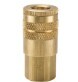 P.B23E 3/8" FEMALE COUPLER; PNEUMATIC, THREAD SIZE: 3/8-18