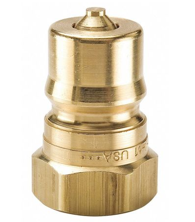 P.BH3.61 3/8-18 BRASS COUPLER NIPPLE, 3/8 BODY