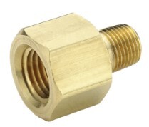 P.VS222P.2.2 1/8" MALE X 1/8 " FEMALE ADAPTER BRASS