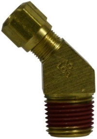 P.VS279NTA.8.8 1/2 X 1/2 NYLON AIR BRAKE X MIP 45 ELBOW BRASS