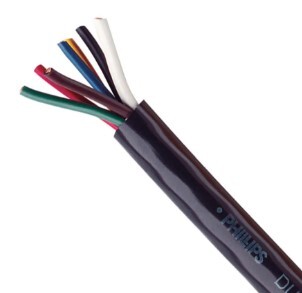 PH.3.201 TRAILER CABLE - DURAFLEX?, 6 CONDUCTOR, 14 GA., 50 FT., SPOOL