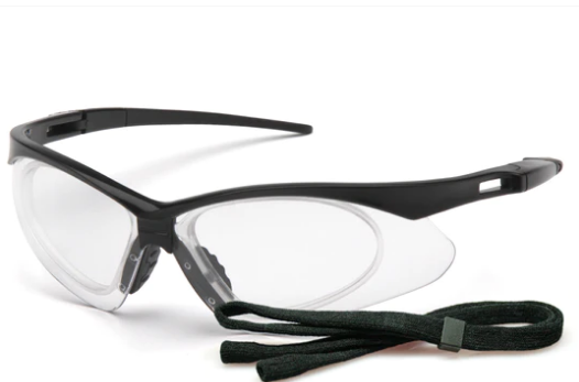 PYR.SB6310STRX PMXTREME - BLACK FRAME/ CLEAR ANTI-FOG LENS WITH RX INSERT POLYCARBONATE SAFETY GLASSES -