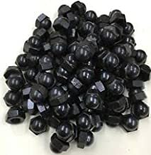 RCNBO8C 8-32 BLACK ROUND CAP NUT (2000/CTN)
