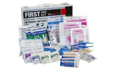SAS.6025.01 FIRST AID KIT 25 PERSON 177 PIECES METAL CASE