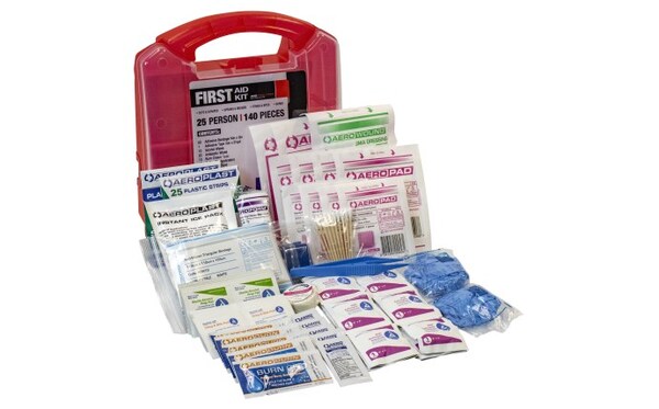 SAS.6025W FIRST AID KIT 25 PERSON 177 PIECES WHITE CASE
